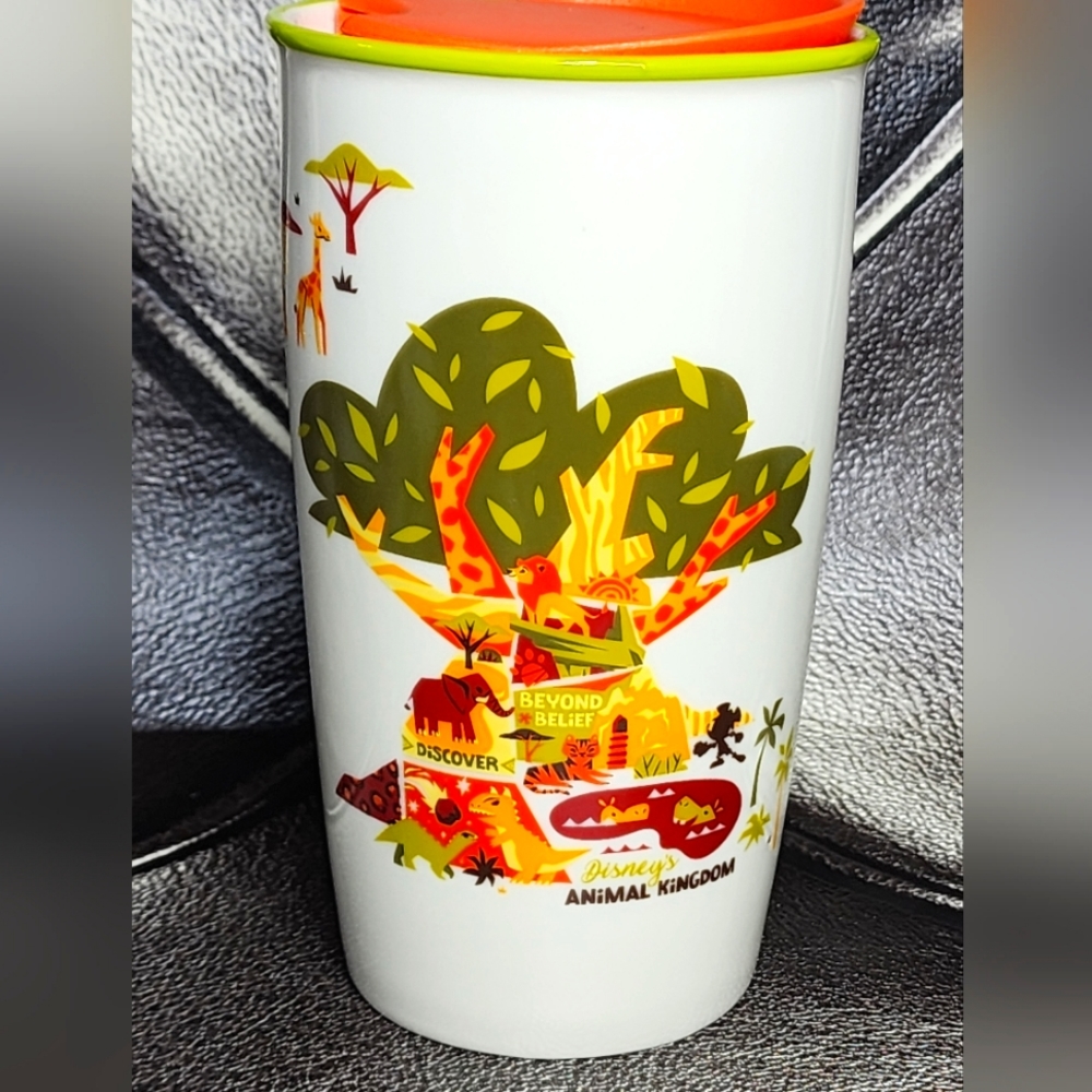2019 Disney Parks Animal Kingdom Starbucks Ceramic Travel Tumbler NEW